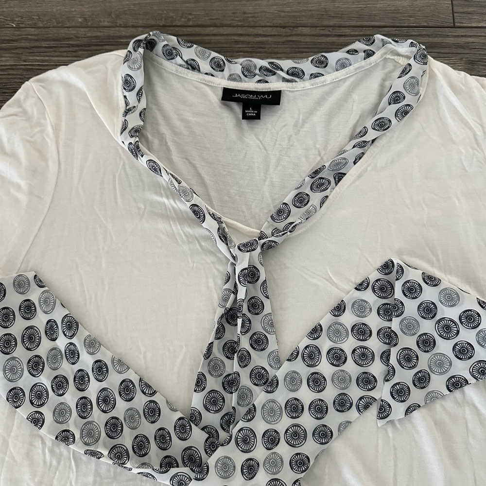 Jason Wu For Target Cream Bow Blouse - image 2